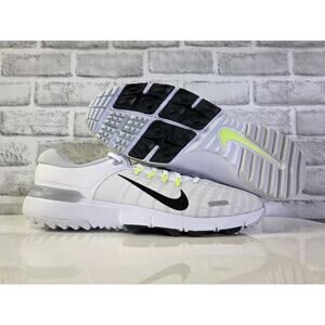 Nike Free NN W Men's Golf Shoes White/Black/Volt Size 14 W FQ7875-101